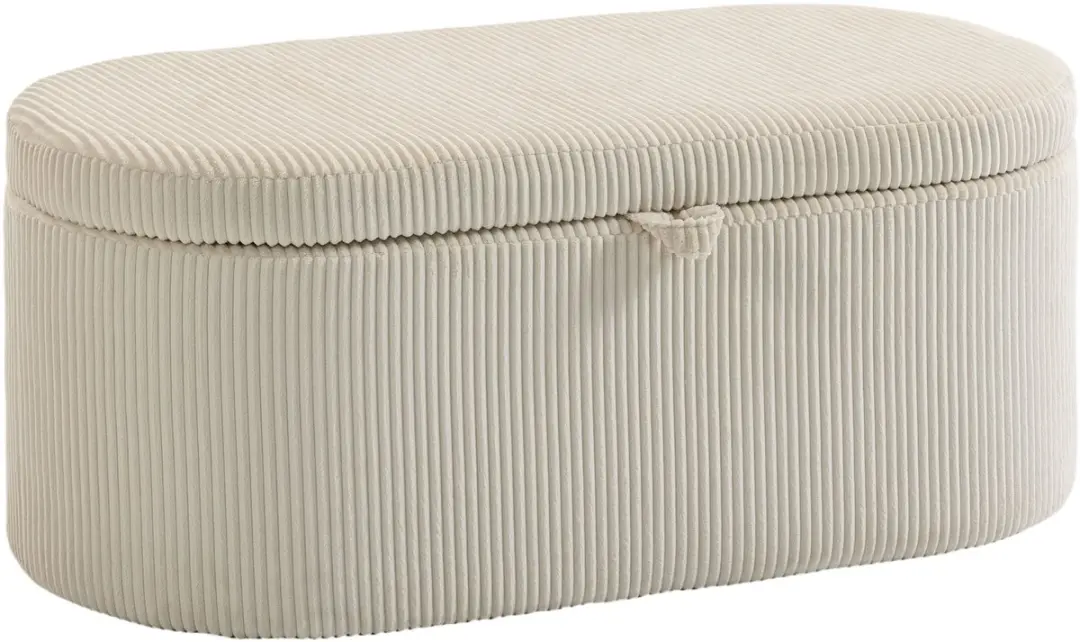Homcom Opbergottoman Beige
