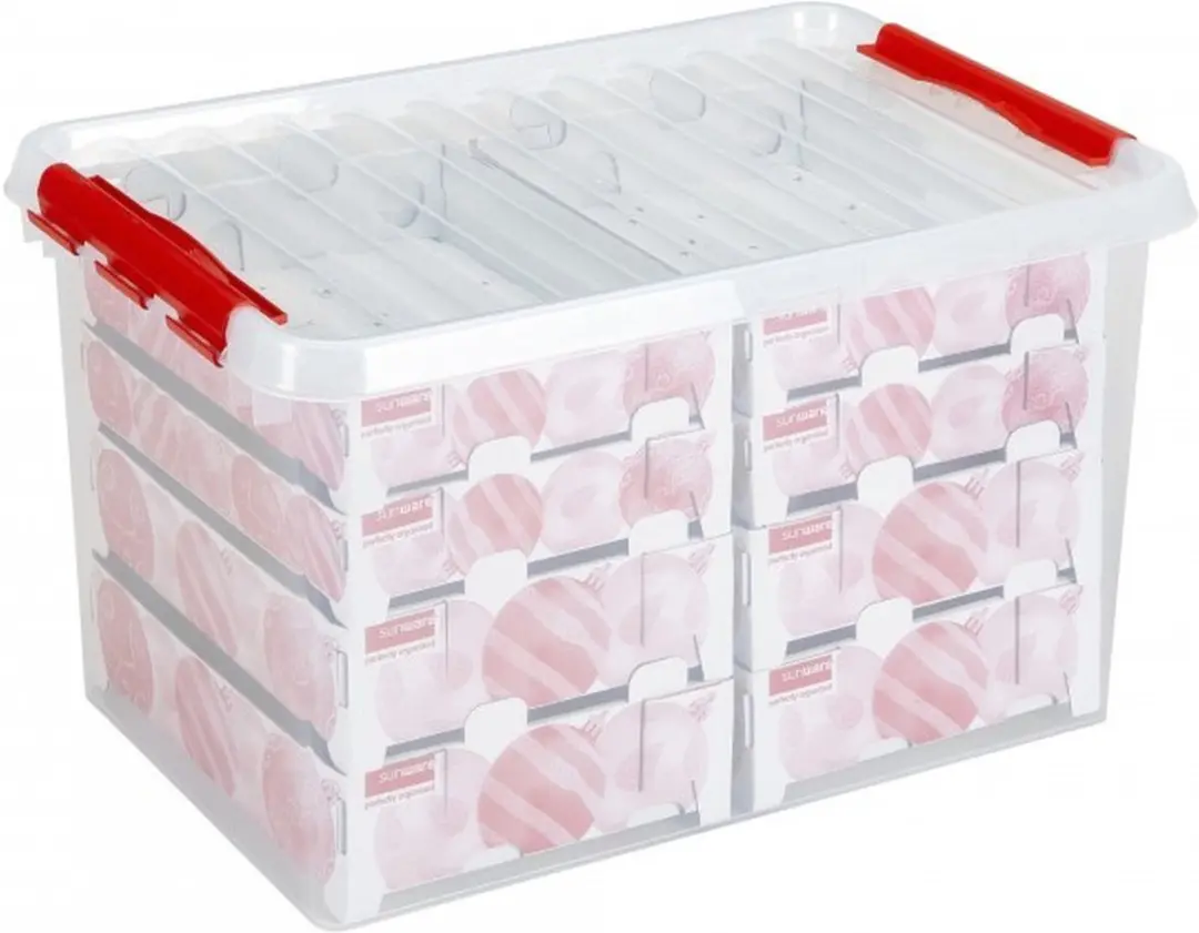 Sunware Kerstballen Opbergbox 62L - 2 Stuks Multi