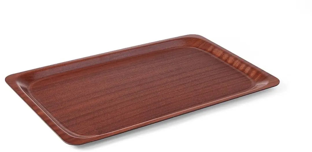 HENDI Mahonie Rechthoekig Dienblad 370x530mm - Antislip