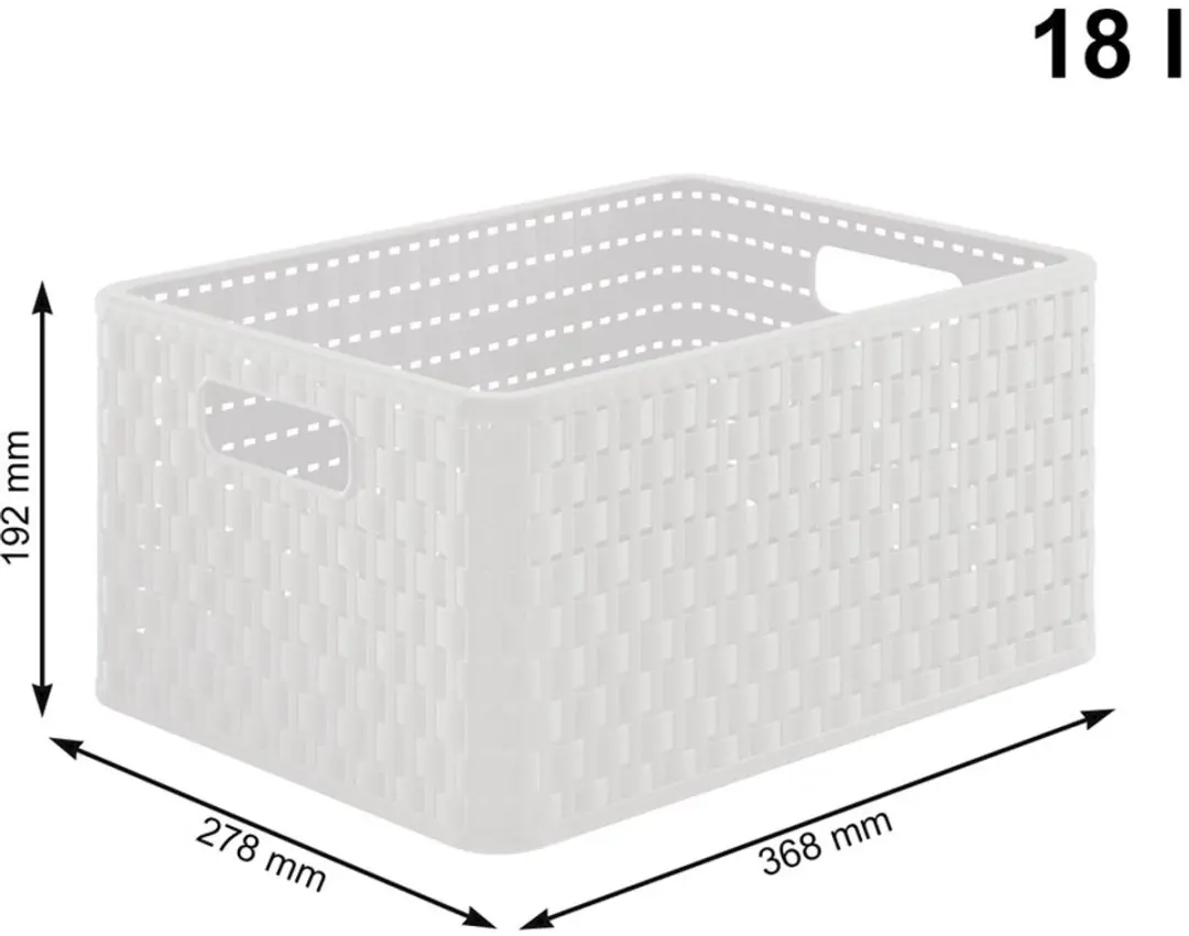 Rotho Country Ladenkast met 3 Manden - 86L - Wit