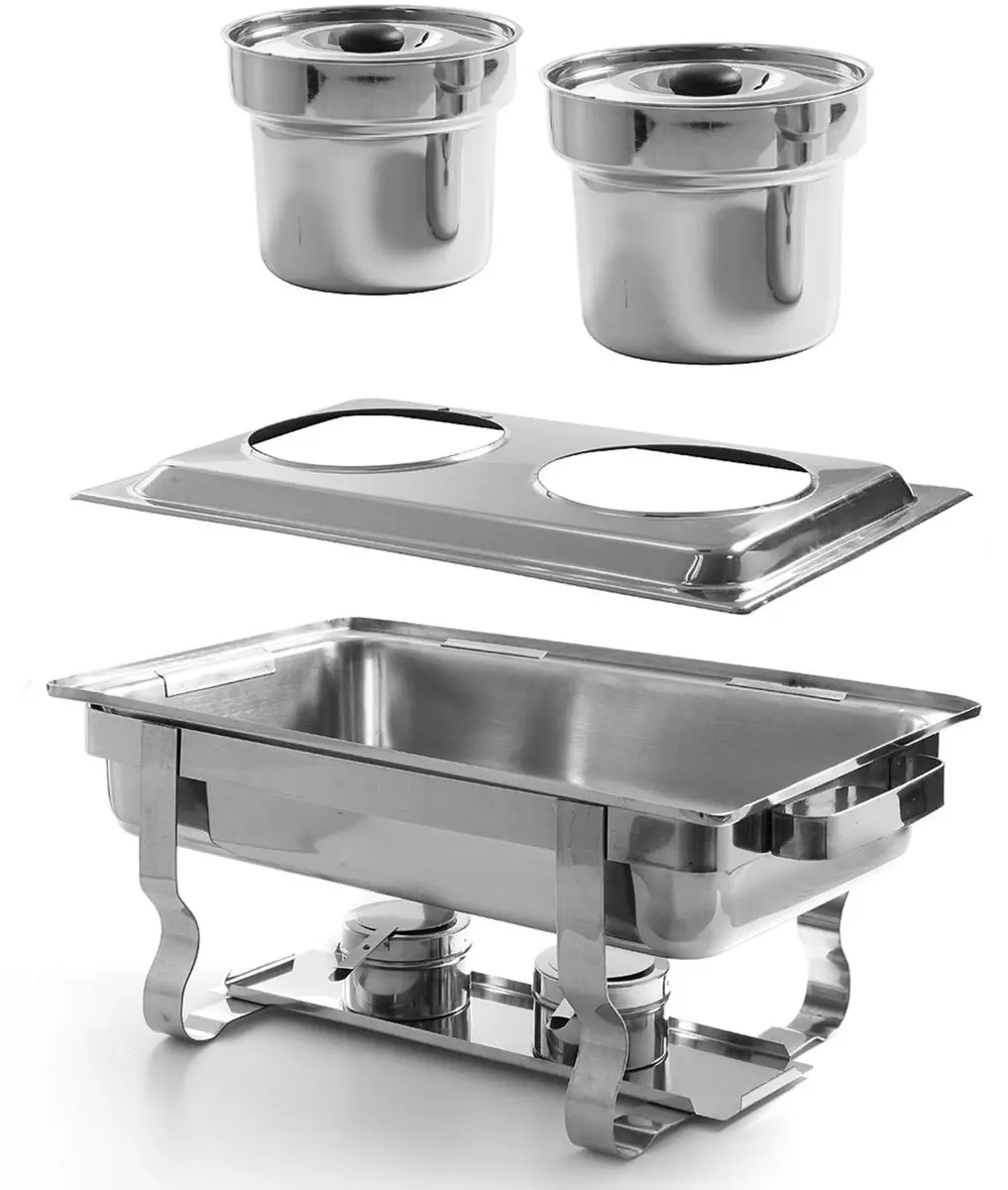 HENDI 470930 Opzetstuk voor bain-mariepan - GN 1/1 - Roestvrij staal
