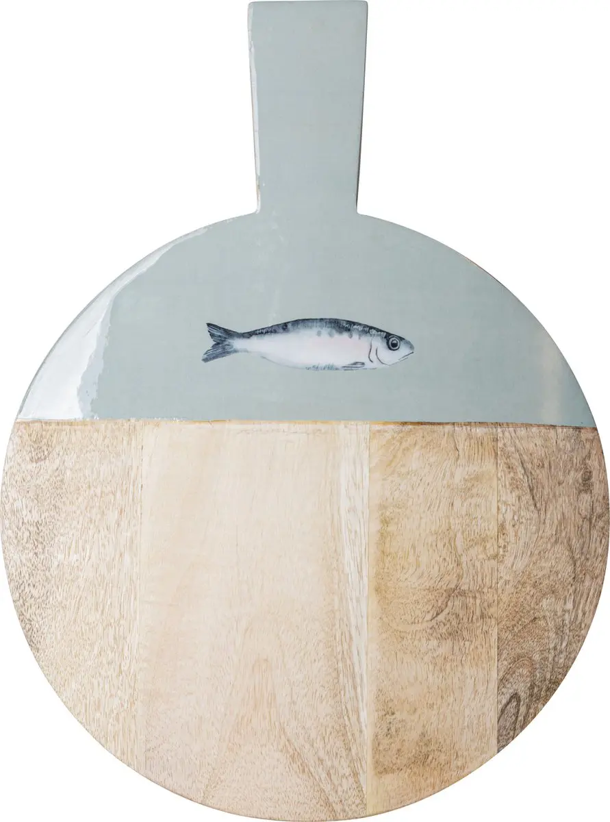 Gusta Serveerplank ø30cm - Visprint - Hout