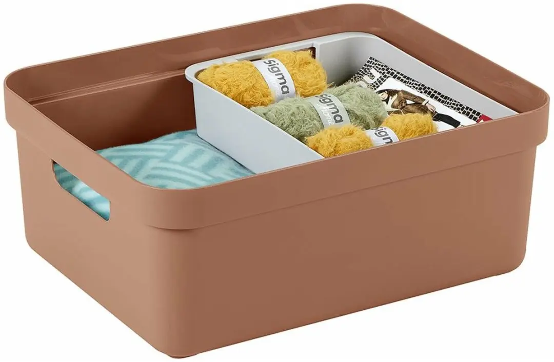 Sunware Sigma Opbergbox 24L - 2 Stuks - Terracotta Bruin