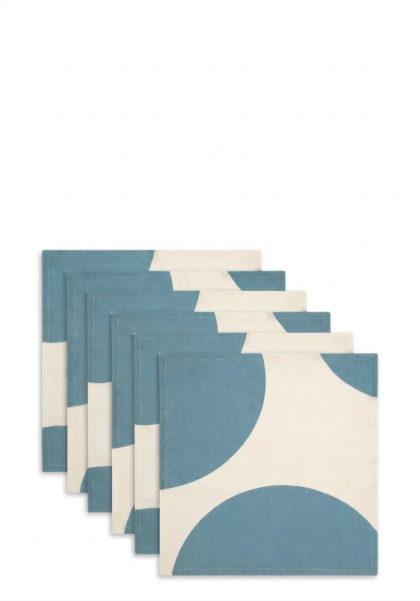 vtwonen Servetten Lichtblauw Katoen 40x40cm - Set van 4