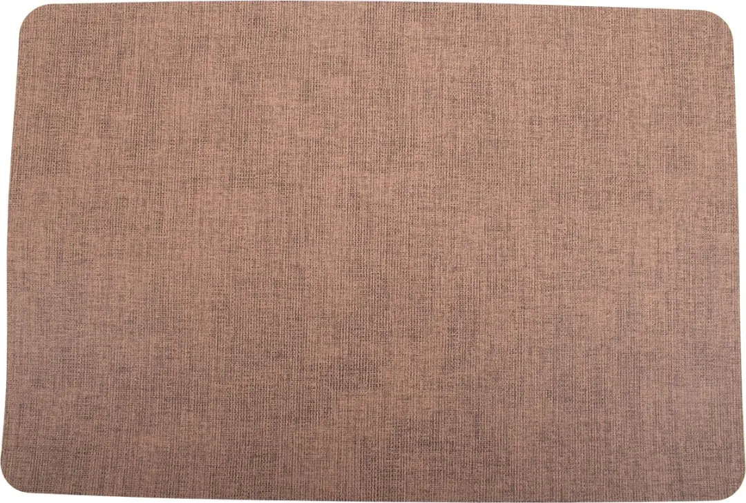 Kade 171 Lederlook Placemats 6 Stuks 45x30cm - Zwart/Bruin