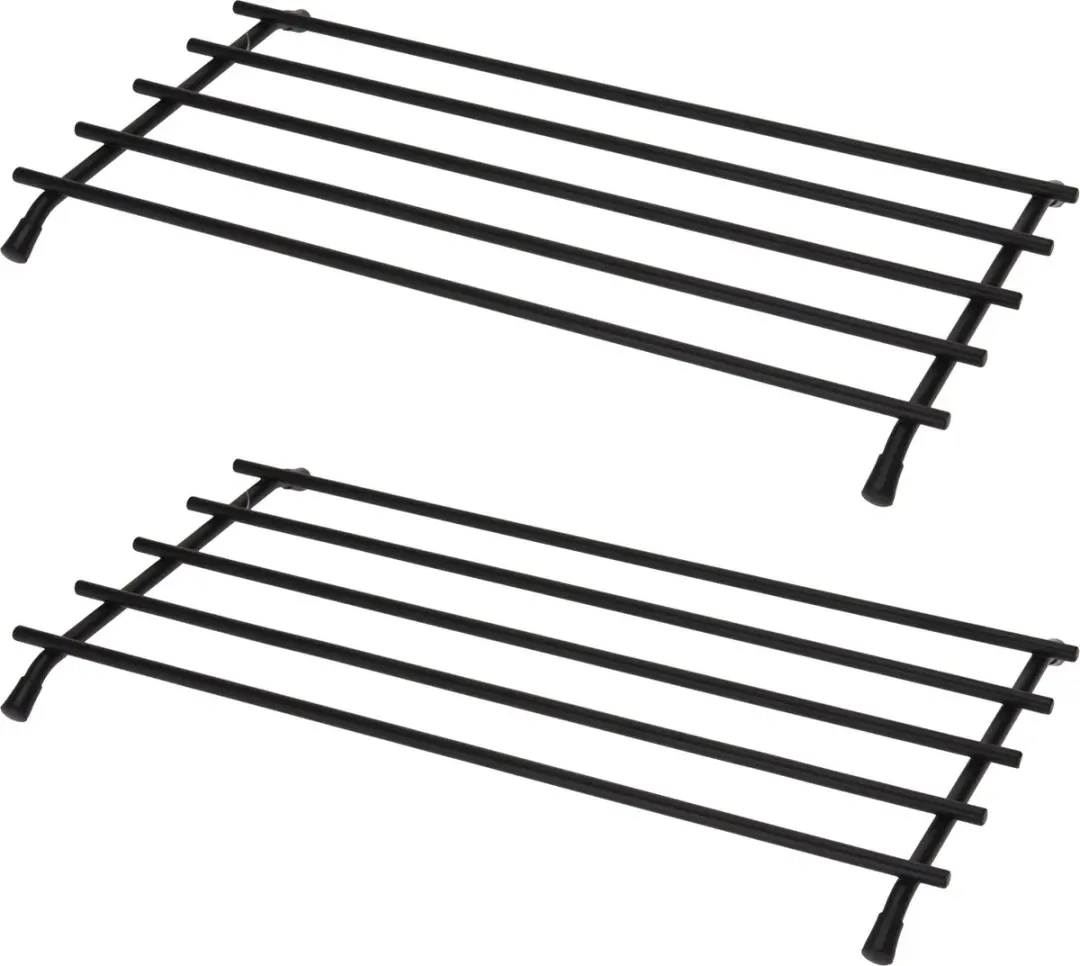 Bellatio Design Pannenonderzetter 2 Stuks - 35x20cm - Zwart