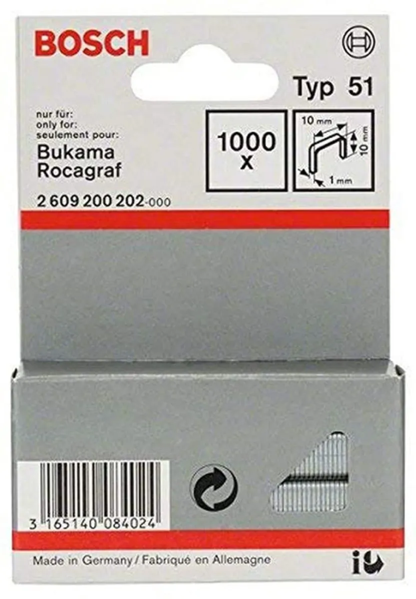 Bosch Niet met platte draad 2609200202 - 10 Stuks - afbeelding 3 van 3