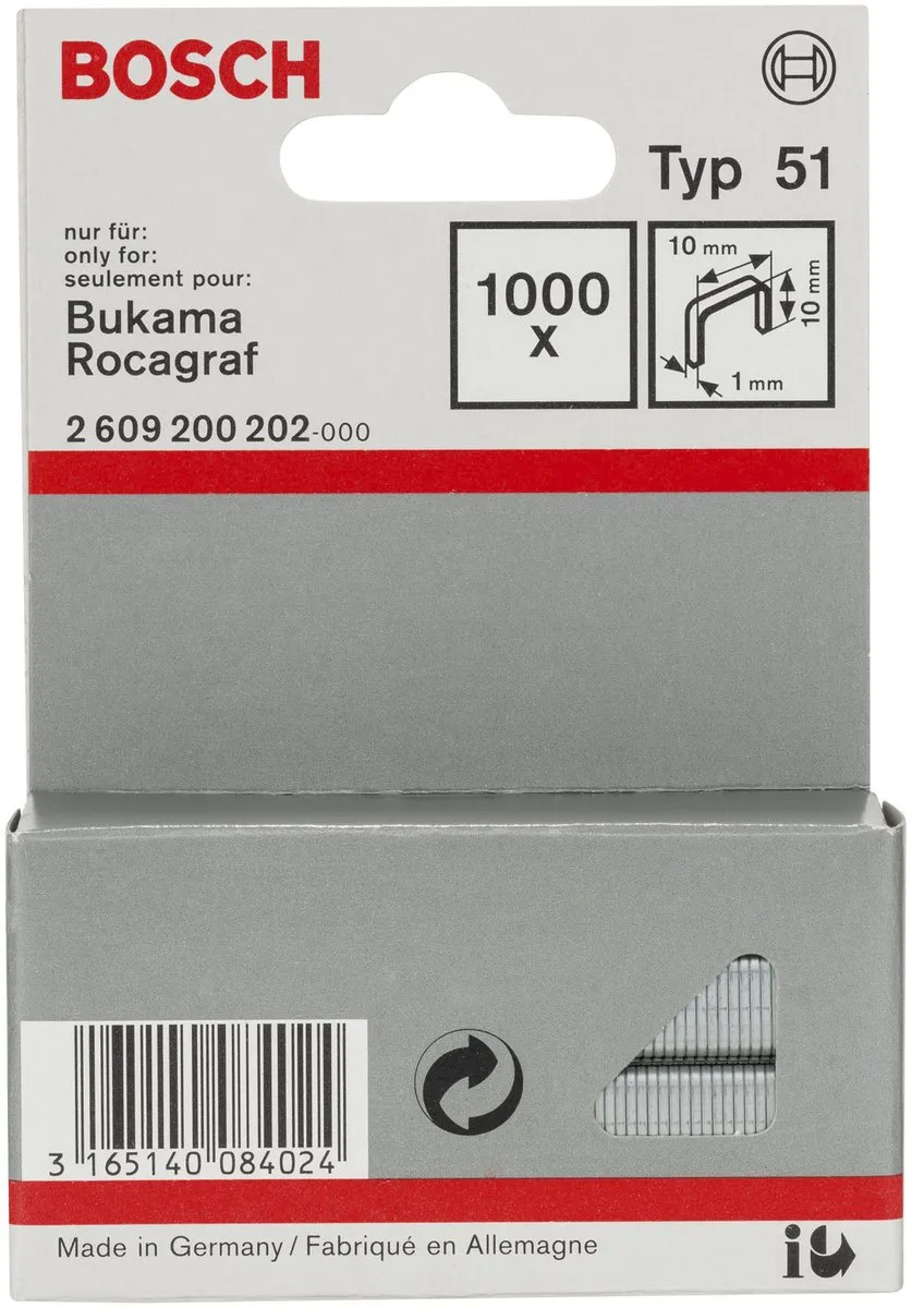 Bosch Niet met platte draad 2609200202 - 10 Stuks - afbeelding 2 van 3
