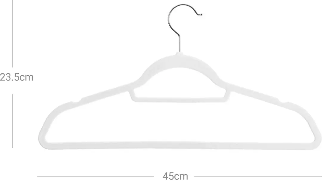 Songmics Kledinghanger Antislip Wit