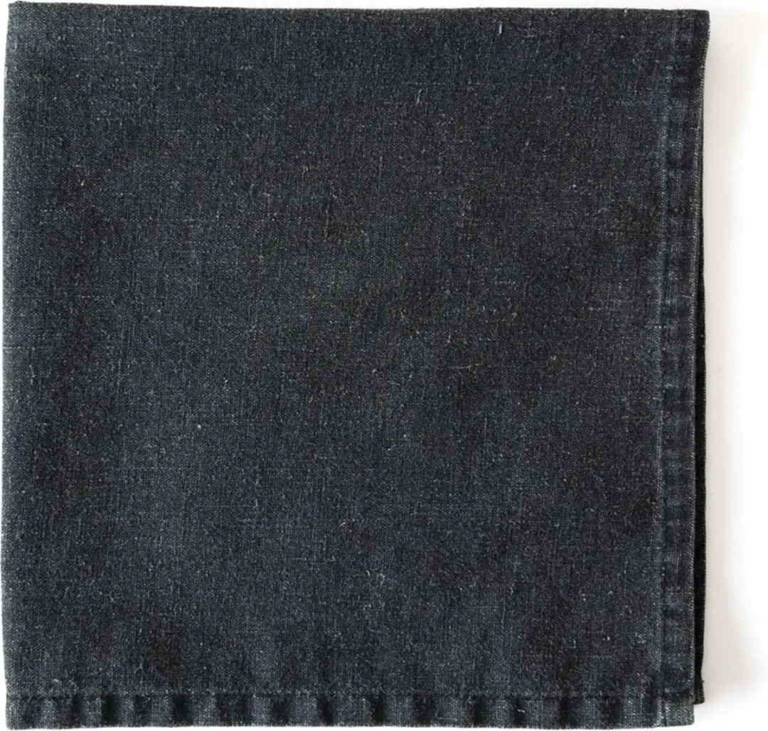 Dutch Rose Linen Servetten katoen en linnen - 45x45cm - Grijs