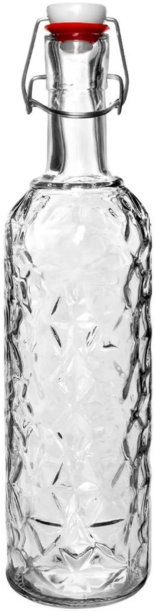 Orion Retro Glazen Fles 1,1L - Transparant