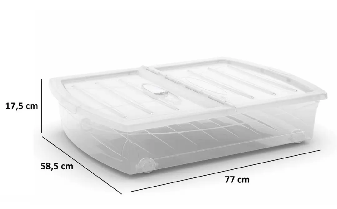 KIS Spinning Box XL Opbergbox 56L - Transparant