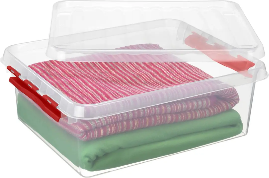 Sunware Q-Line Opbergbox 25L - 5 Stuks - Rood