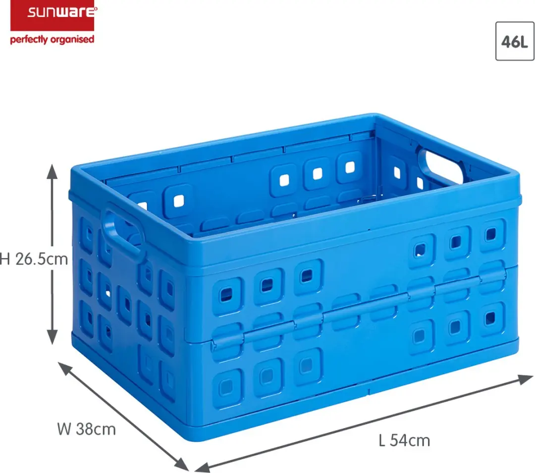 Sunware Square Vouwkrat 46L - Koeltas - Blauw