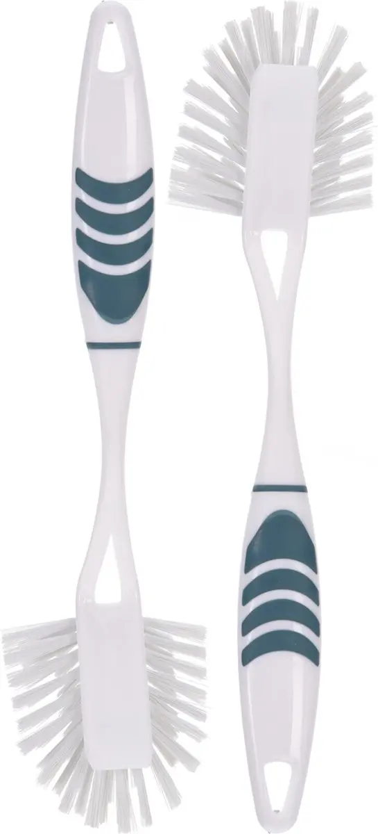 Excellent Houseware Afwasborstel - 2 Stuks - Blauw - 29cm