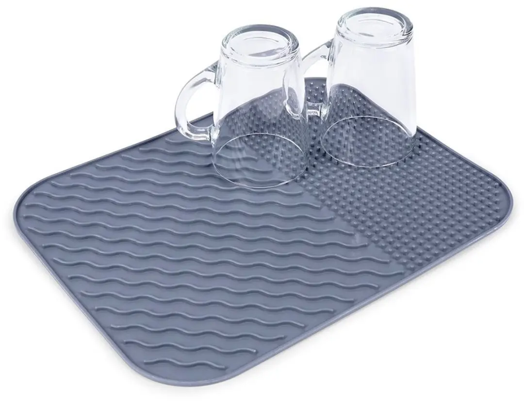 Alpina Afdruipmat Siliconen Grijs 34x26cm - afbeelding 6 van 6