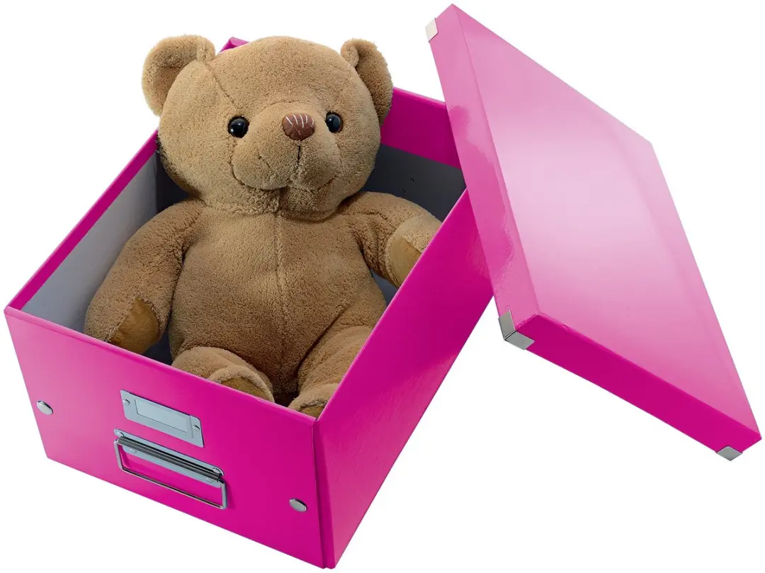 Leitz Wow Click & Store Kubus Roze - 32x31x36cm