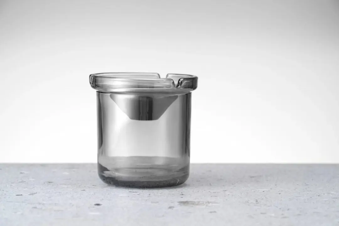 HENDI Asbak met trechter 440117 - Glas - Ø98x99mm - Grijs