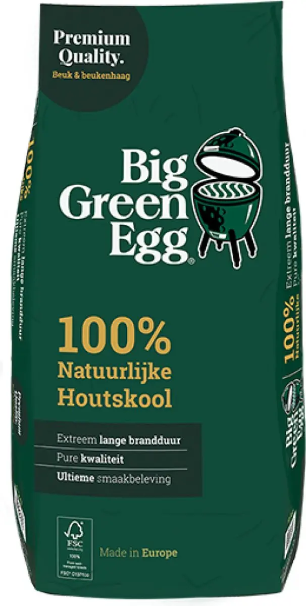 Big Green Egg Houtskool Europa 9kg
