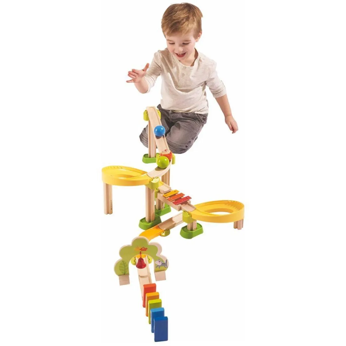 Haba Kullerbü Sim-Sala-Ting Knikkerbaan - 37 Delingen - Multicolor