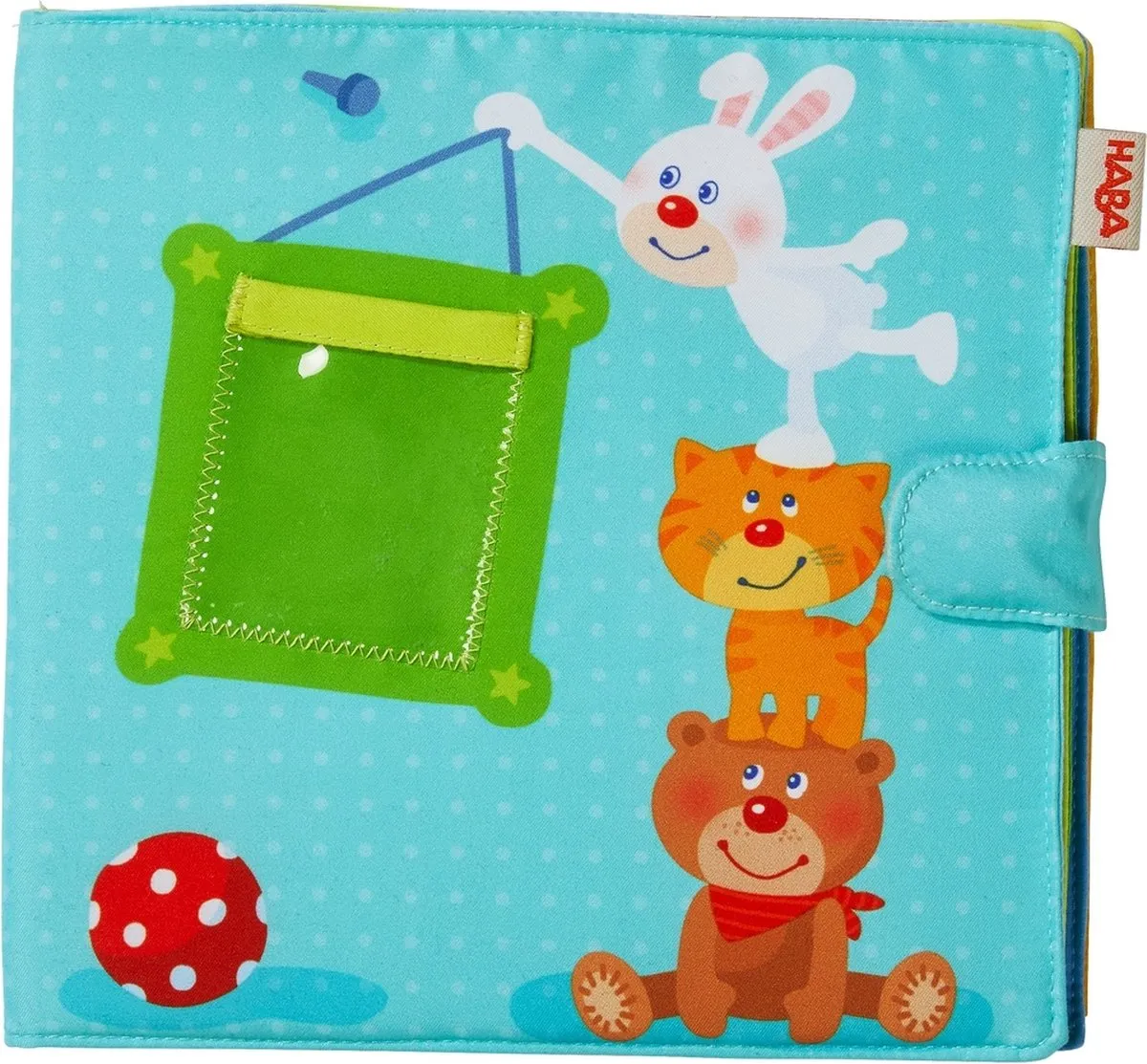 Haba Babyboek Speelkameraadjes Multicolor 20x20cm