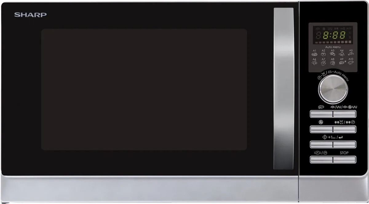 Sharp R843INW Combi-magnetron 900W - Zilver
