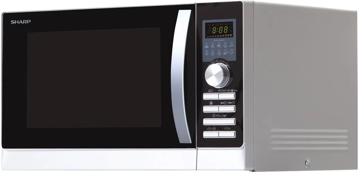 Sharp R843INW Combi-magnetron 900W - Zilver