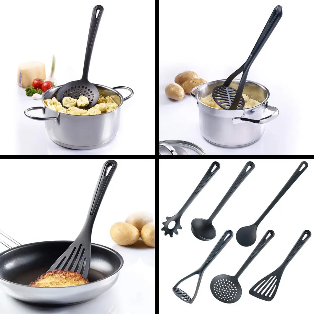Westmark Keukenhulpjes Set 6-delig - Zwart
