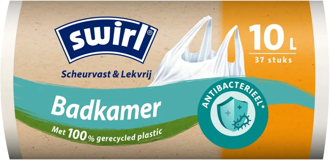 Swirl Vuilniszakken 10L - 37 Stuks (14x37) - Wit