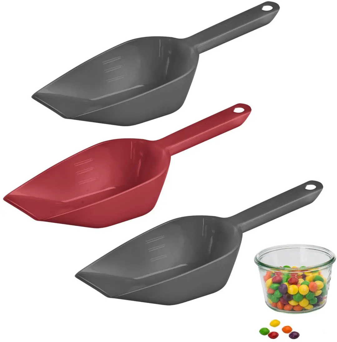 Westmark Bak/Weeg/Vullepel Set 3-delig - 55ml - Halvar Antraciet/Rood