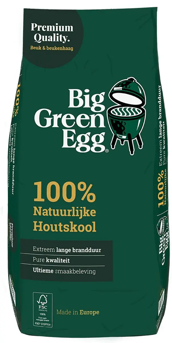 Big Green Egg Houtskool 4kg - Groen