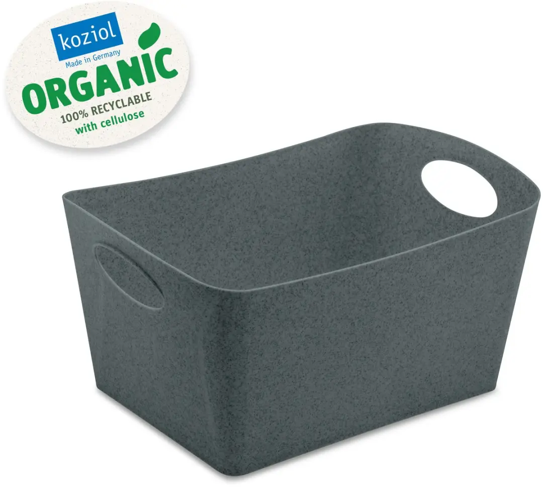 Koziol Boxxx M Organic Opbergbox 3,5L - Donkergrijs
