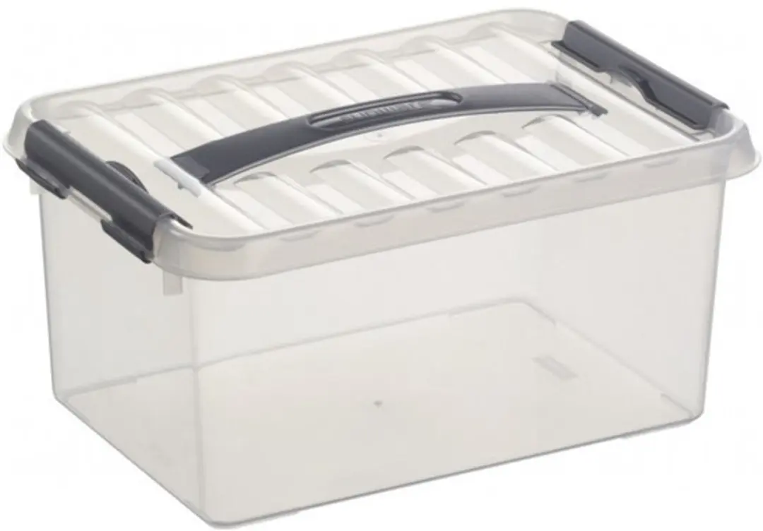 Sunware Q-Line Opbergboxen Set 3 Stuks - 6/10/12 Liter - Transparant