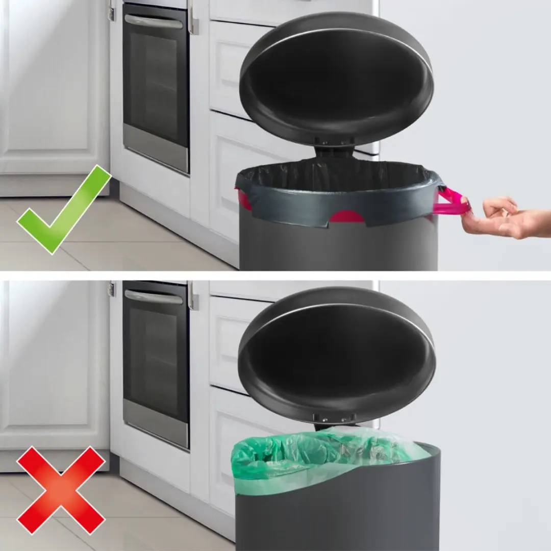 Swirl Pedaalemmerzakken XL 30L - 10 Stuks - Zwart
