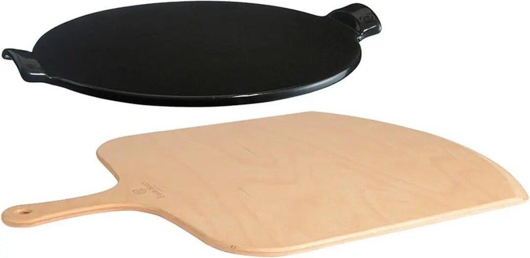 Emile Henry Pizzasteen 37cm - Zwart