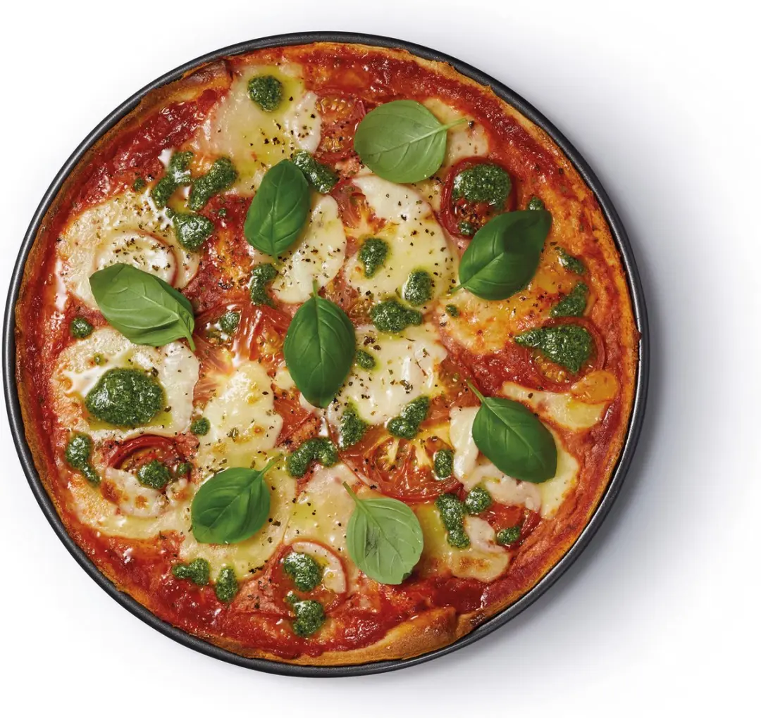 MasterClass Geperforeerde Pizza Tray 32cm - Koolstofstaal - Zwart