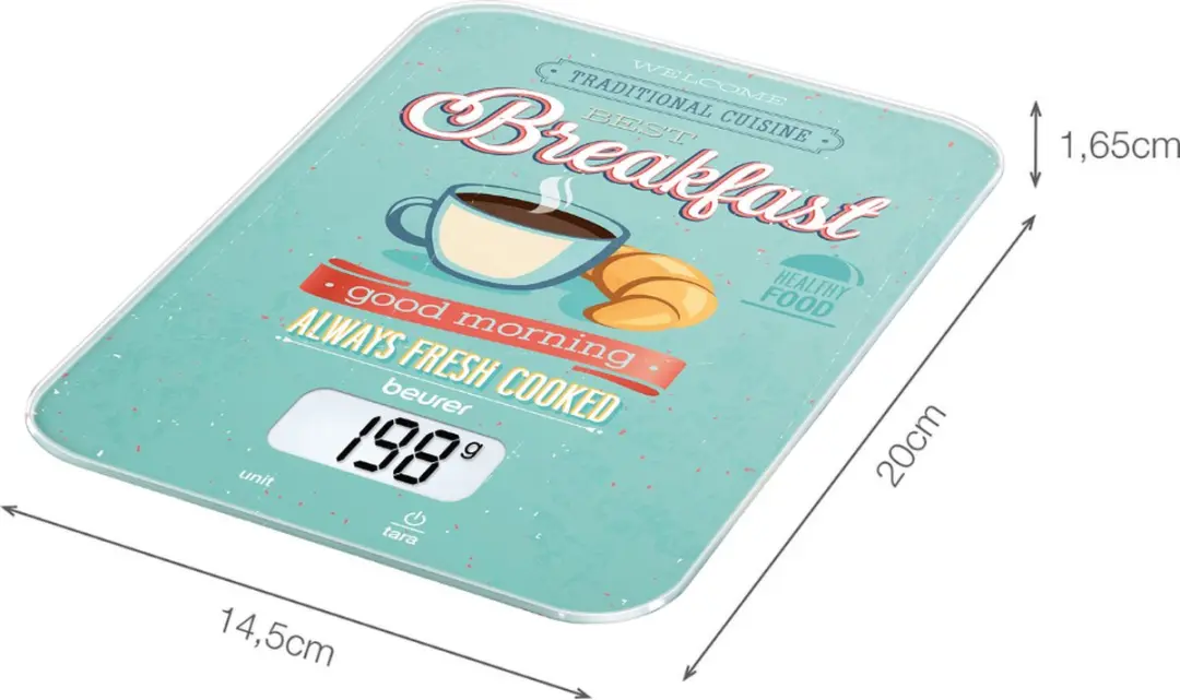 Beurer KS 19 Digitale Keukenweegschaal 5kg - Breakfast