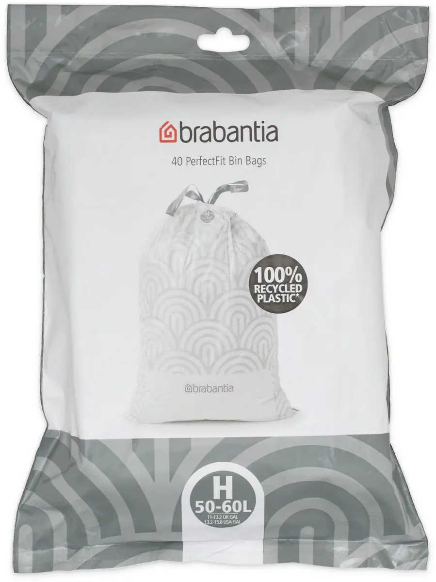 Brabantia PerfectFit Vuilniszak Dispenser H 60L - 120 Stuks (3x40)
