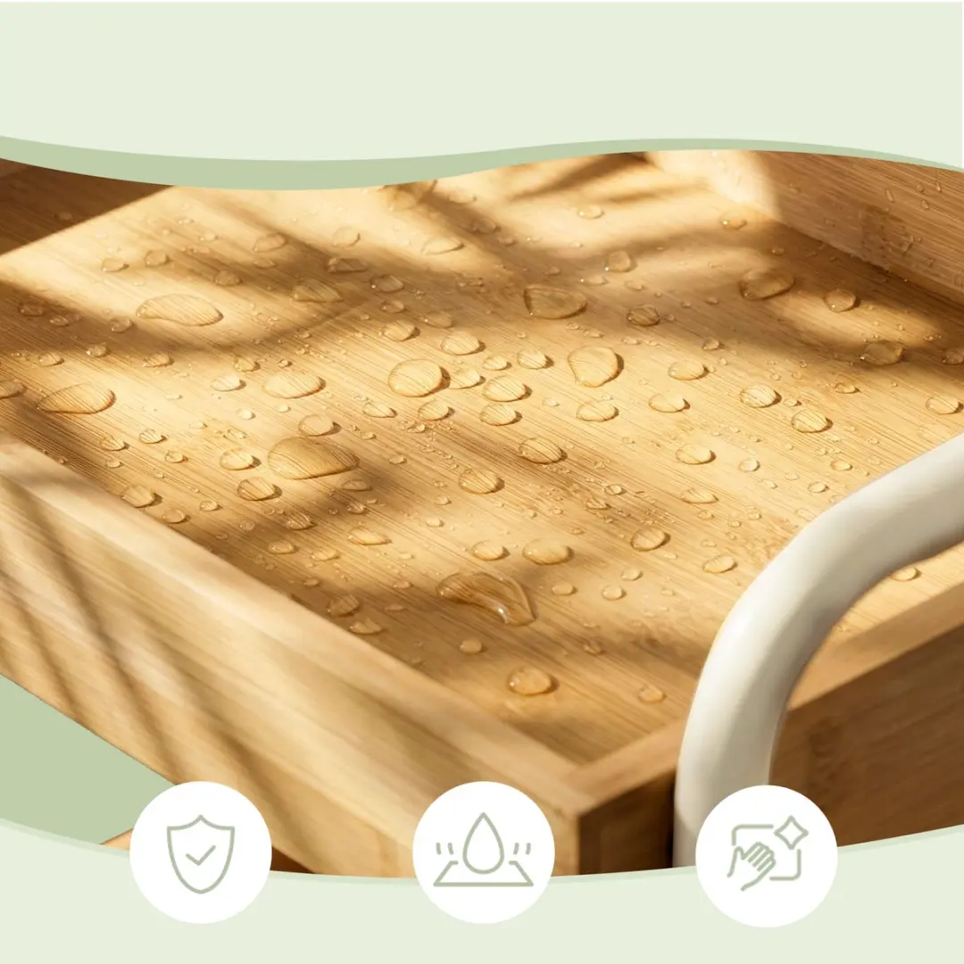Songmics Serveerwagen met Handgrepen Beige