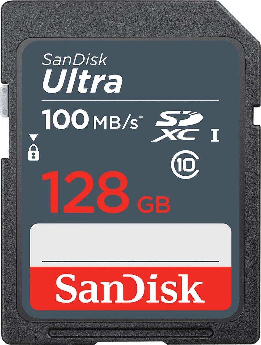 SanDisk SDSDUNR 128GB Micro SD Kaart - met Adapter