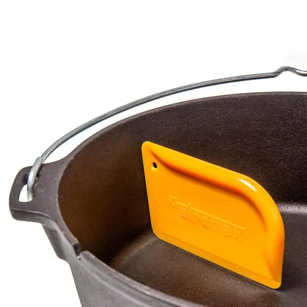 Dutch Oven en Skillet schraper Met Ribbels