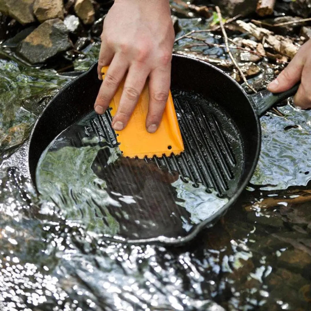 Dutch Oven en Skillet schraper Met Ribbels