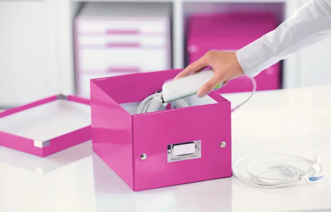 Leitz WOW Click & Store Opbergdoos Roze - 7L