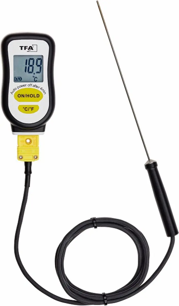 TFA Dostmann Sous Vide Insteekthermometer - Zwart