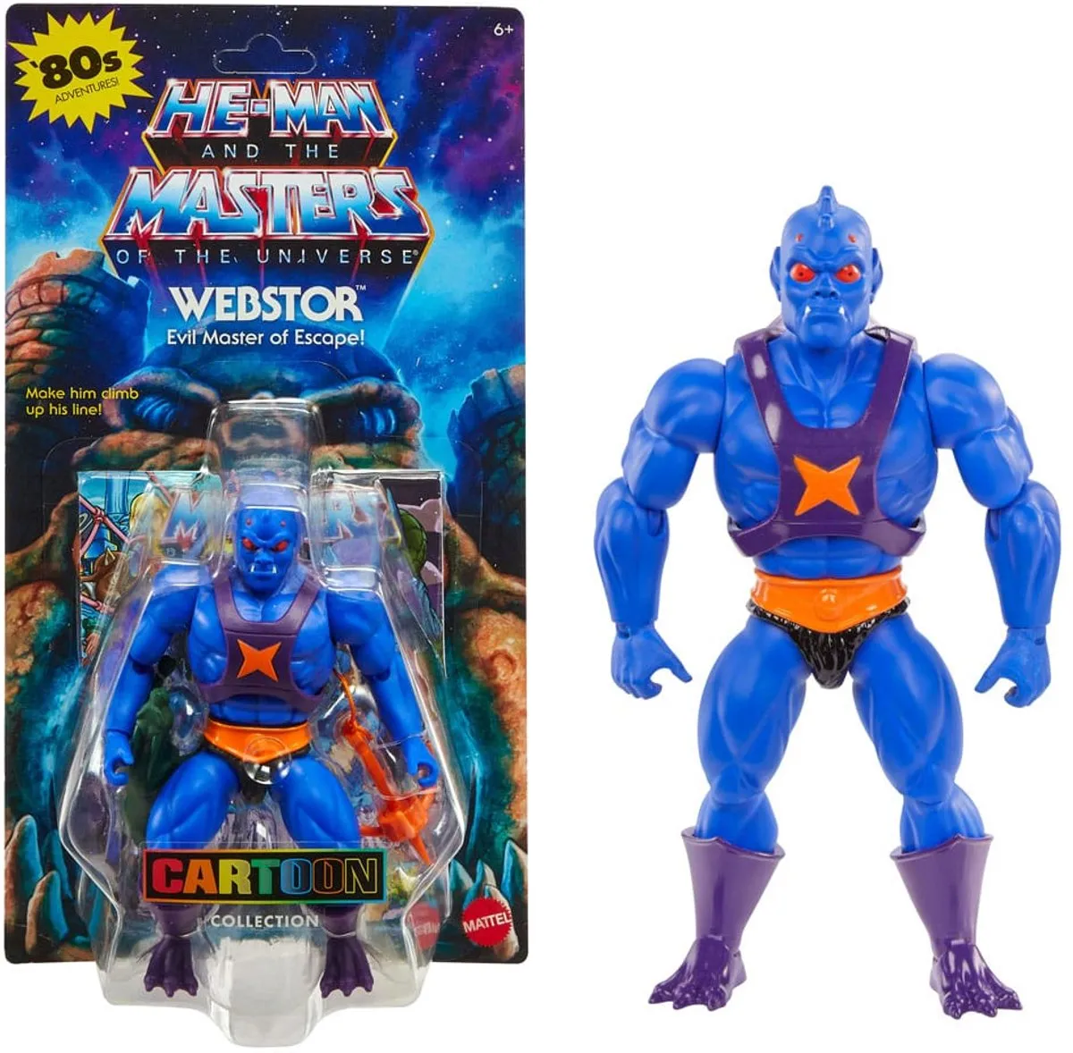 Mattel Masters of the Universe Origins Webstor Action Figuur - 14cm - Multicolor - afbeelding 6 van 6