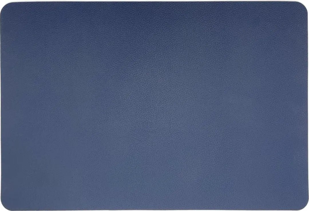 Kade 171 Lederlook Placemats 6 Stuks 45x30cm - Blauw/Grijs