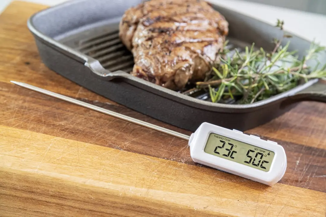 KitchenCraft Kookthermometer met Sonde - Zilver