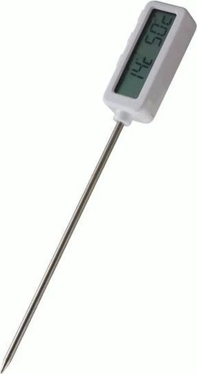 KitchenCraft Kookthermometer met Sonde - Zilver