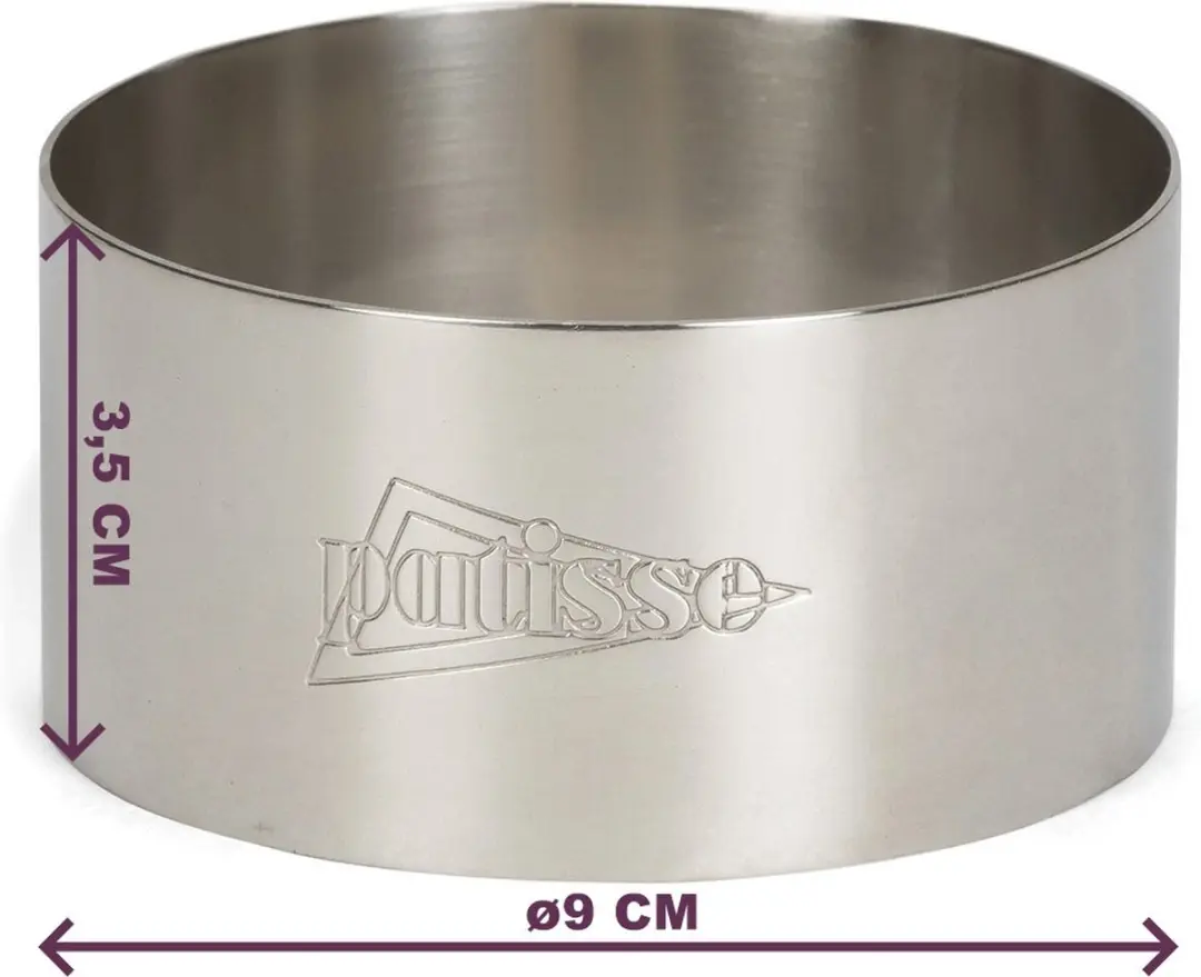 Patisse Garneerring - RVS - 9x3,5 cm - Kookring