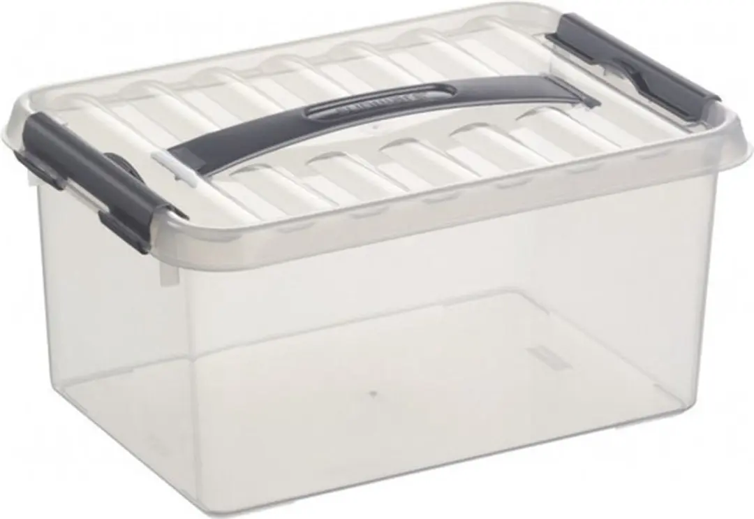 Sunware Q-Line Opbergboxen Set 8 Stuks - 6L & 9L Transparant